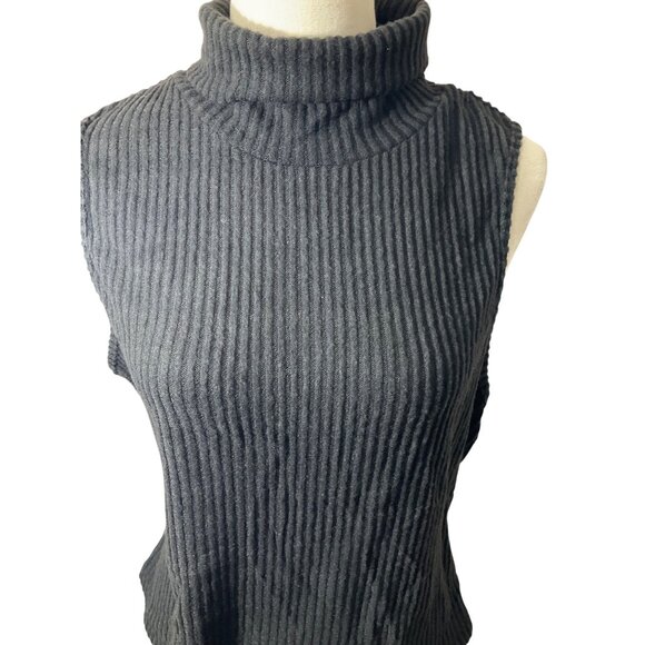 NWT SHEIN SXY Turtle Neck Ribbed Knit Top Casual Vest Size: 2XL - Picture 2 of 10